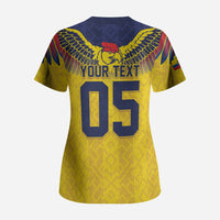 Custom Ecuador Football Scrub Top Andean Condor Unique Style