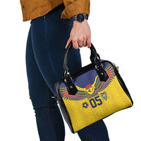 Custom Ecuador Football Shoulder Handbag Andean Condor Unique Style
