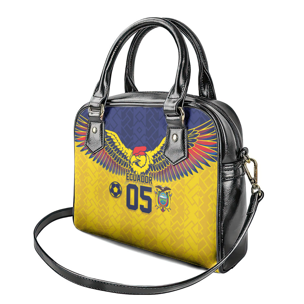 Custom Ecuador Football Shoulder Handbag Andean Condor Unique Style