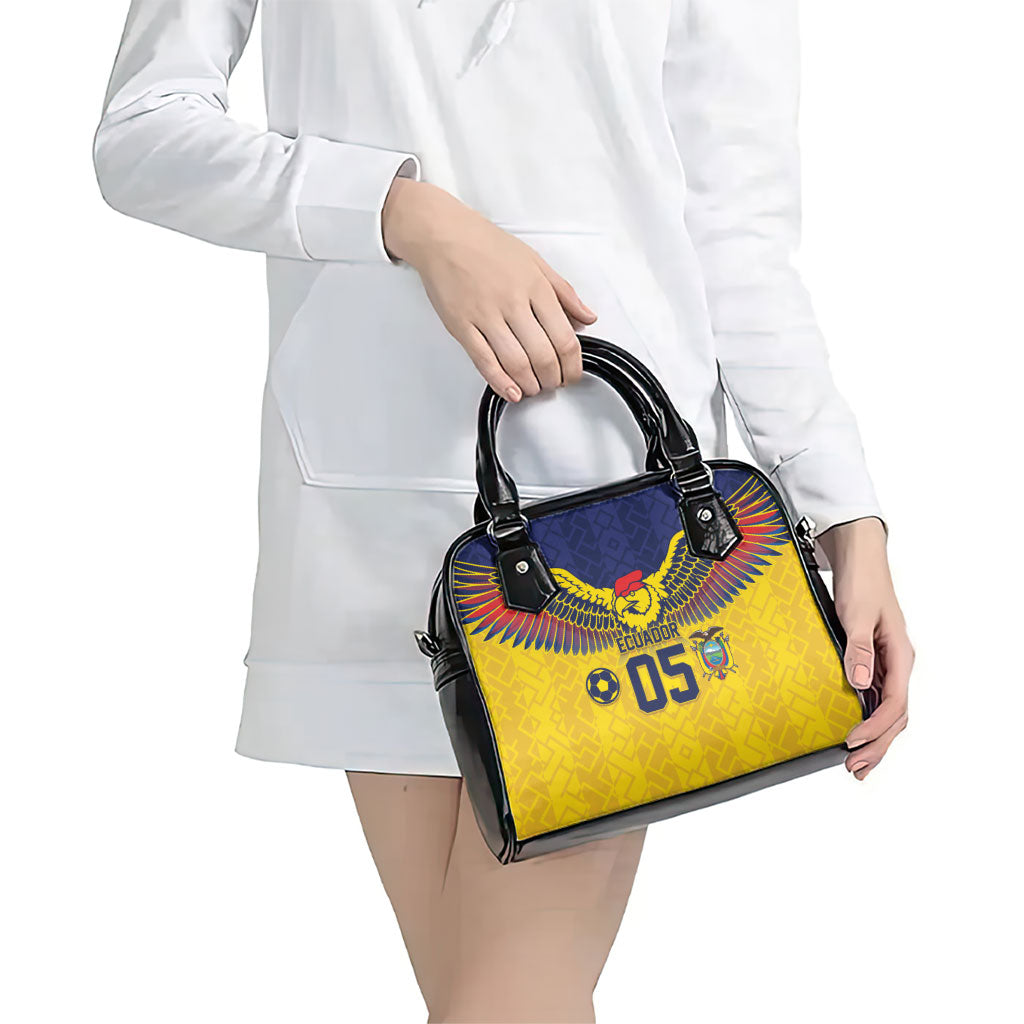 Custom Ecuador Football Shoulder Handbag Andean Condor Unique Style