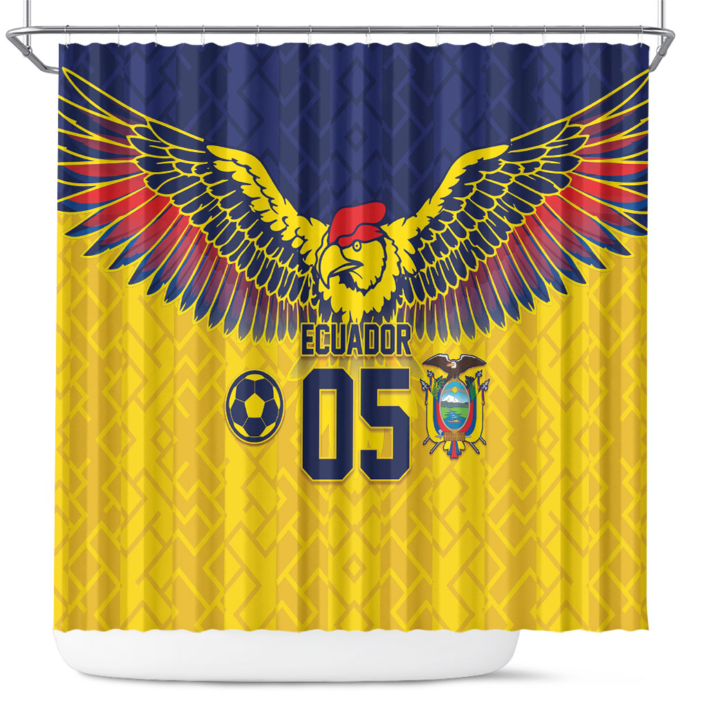 Custom Ecuador Football Shower Curtain Andean Condor Unique Style