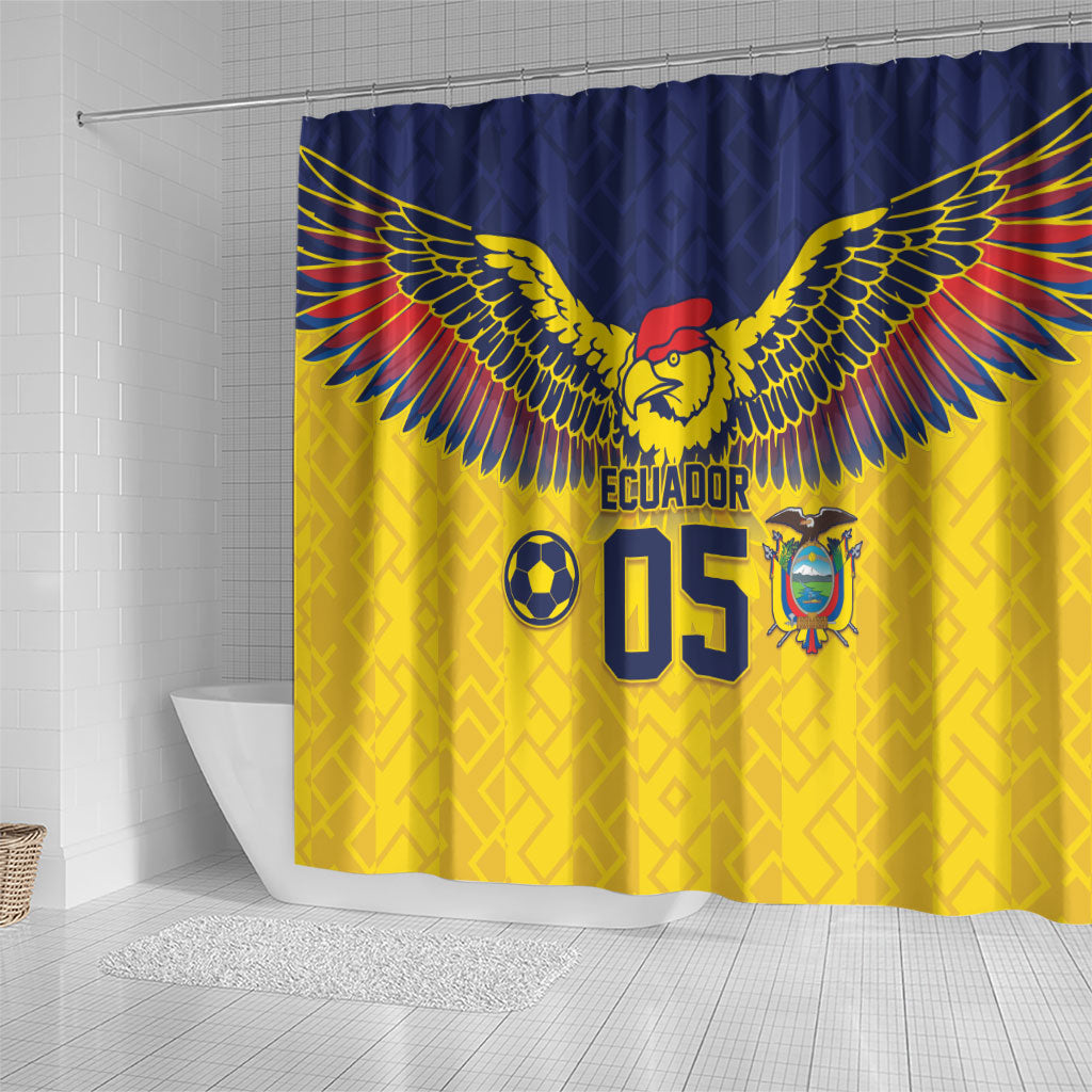Custom Ecuador Football Shower Curtain Andean Condor Unique Style