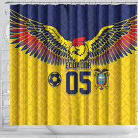 Custom Ecuador Football Shower Curtain Andean Condor Unique Style