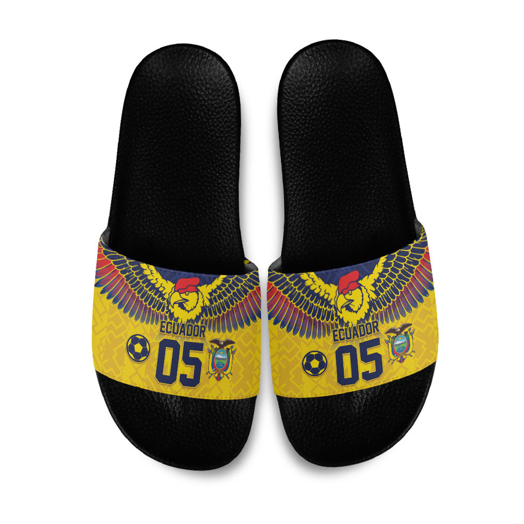 Custom Ecuador Football Slide Sandals Andean Condor Unique Style