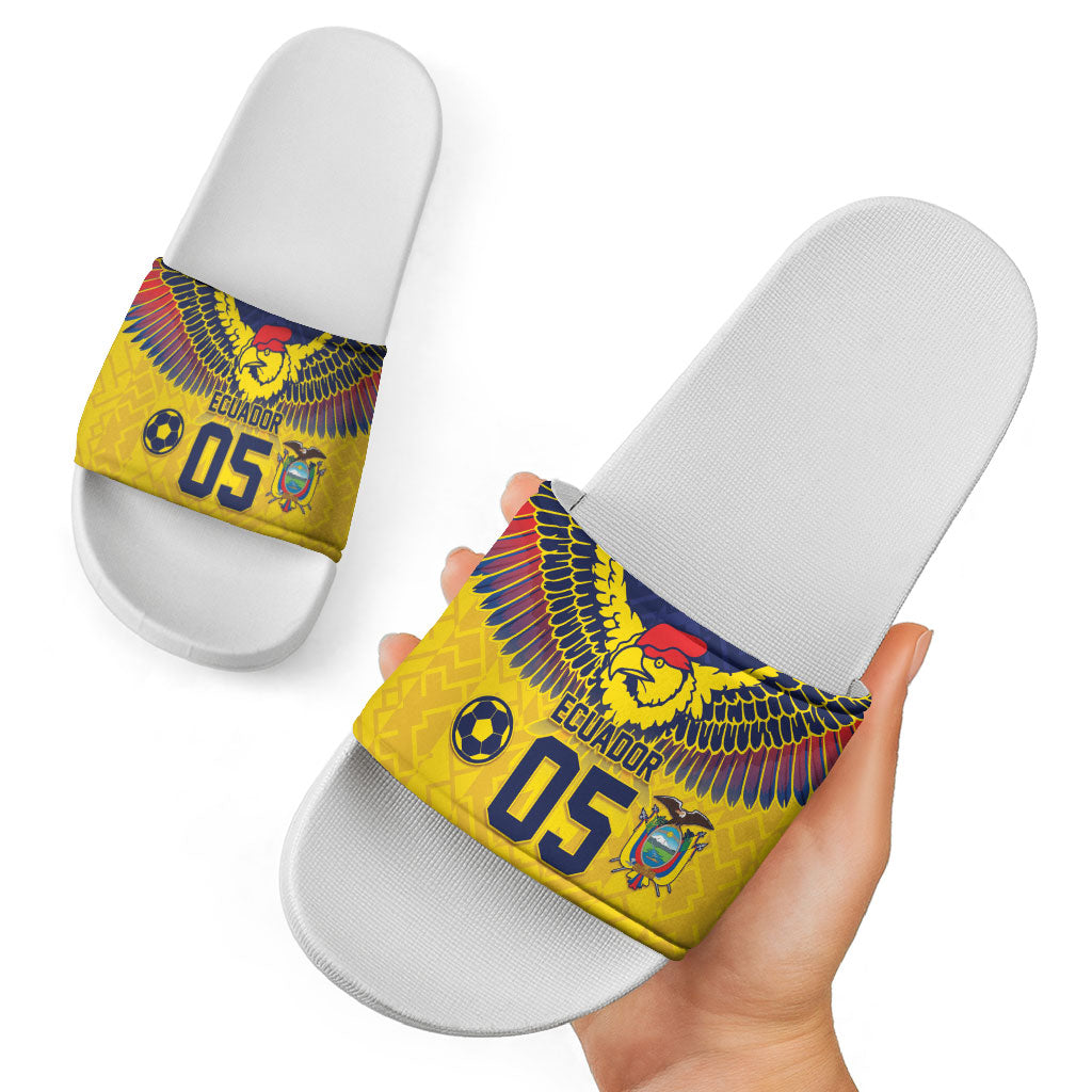 Custom Ecuador Football Slide Sandals Andean Condor Unique Style