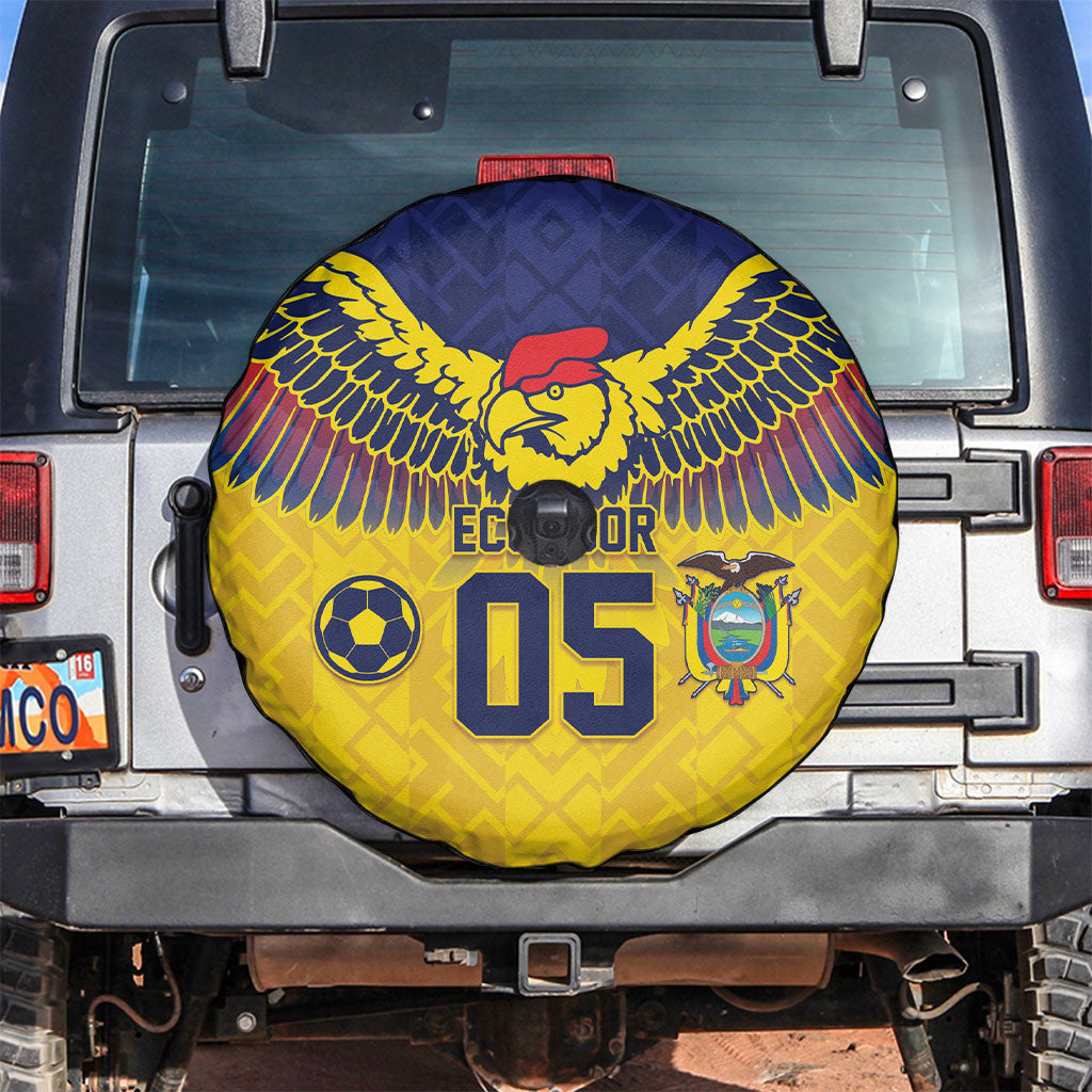 Custom Ecuador Football Spare Tire Cover Andean Condor Unique Style