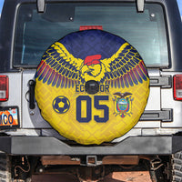 Custom Ecuador Football Spare Tire Cover Andean Condor Unique Style