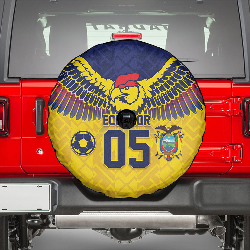 Custom Ecuador Football Spare Tire Cover Andean Condor Unique Style