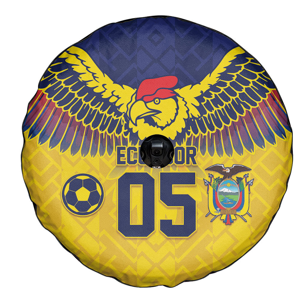Custom Ecuador Football Spare Tire Cover Andean Condor Unique Style