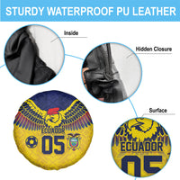 Custom Ecuador Football Spare Tire Cover Andean Condor Unique Style