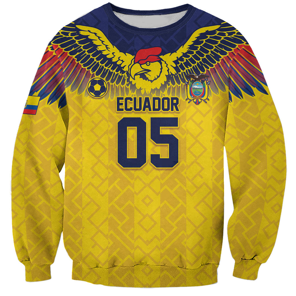 Custom Ecuador Football Sweatshirt Andean Condor Unique Style