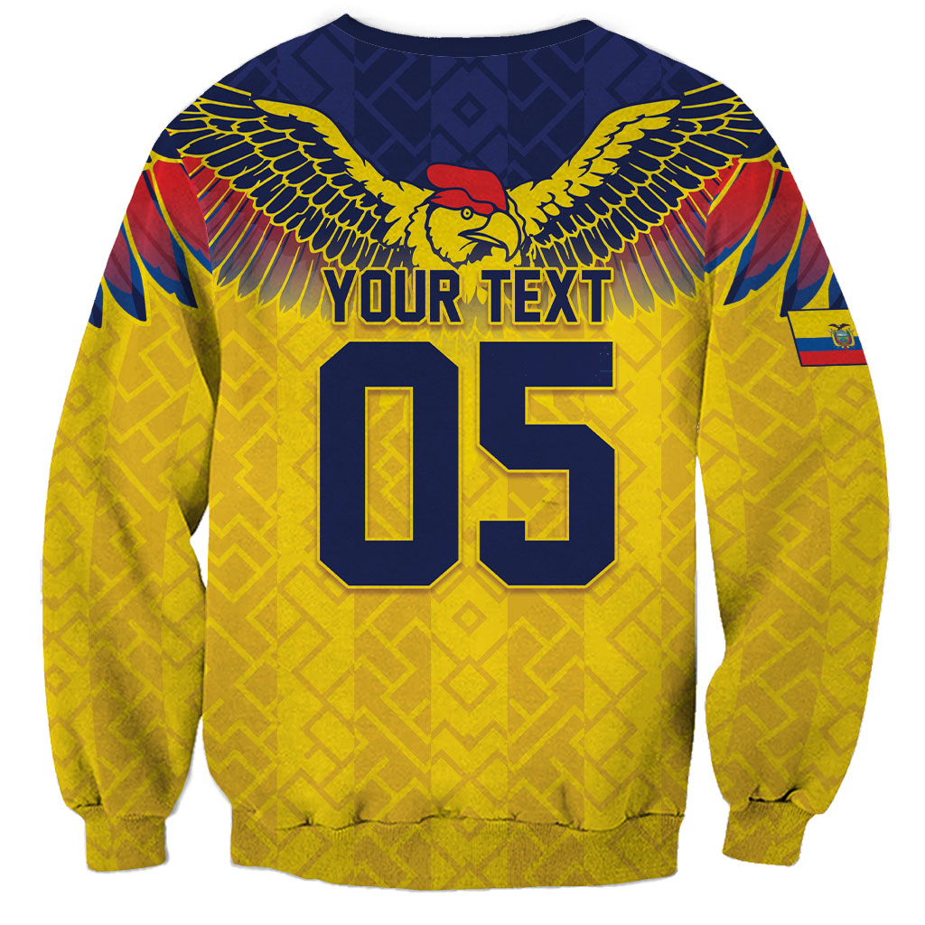 Custom Ecuador Football Sweatshirt Andean Condor Unique Style