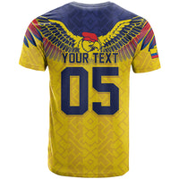 Custom Ecuador Football T Shirt Andean Condor Unique Style