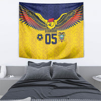 Custom Ecuador Football Tapestry Andean Condor Unique Style
