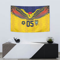 Custom Ecuador Football Tapestry Andean Condor Unique Style