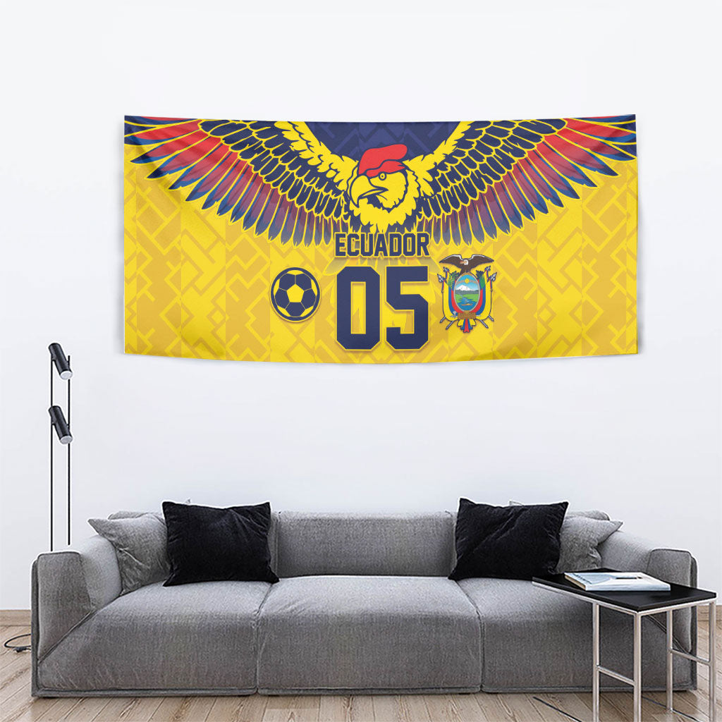 Custom Ecuador Football Tapestry Andean Condor Unique Style