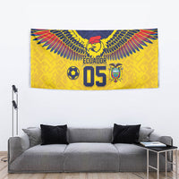 Custom Ecuador Football Tapestry Andean Condor Unique Style