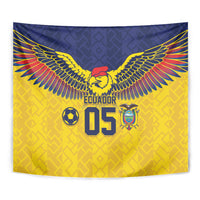 Custom Ecuador Football Tapestry Andean Condor Unique Style