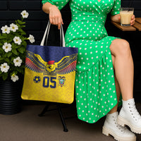 Custom Ecuador Football Tote Bag Andean Condor Unique Style