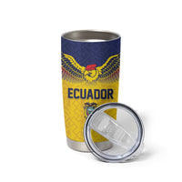 Custom Ecuador Football Tumbler Cup Andean Condor Unique Style