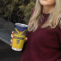 Custom Ecuador Football Tumbler Cup Andean Condor Unique Style