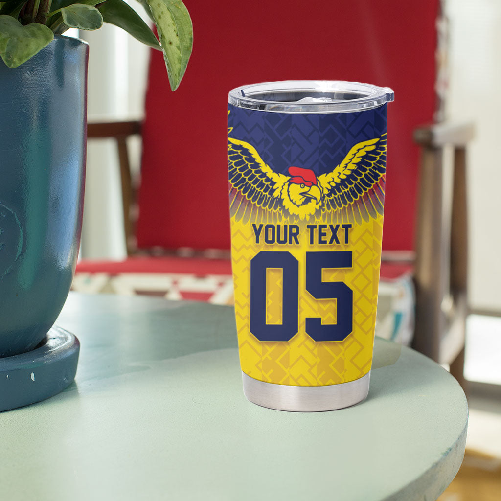 Custom Ecuador Football Tumbler Cup Andean Condor Unique Style