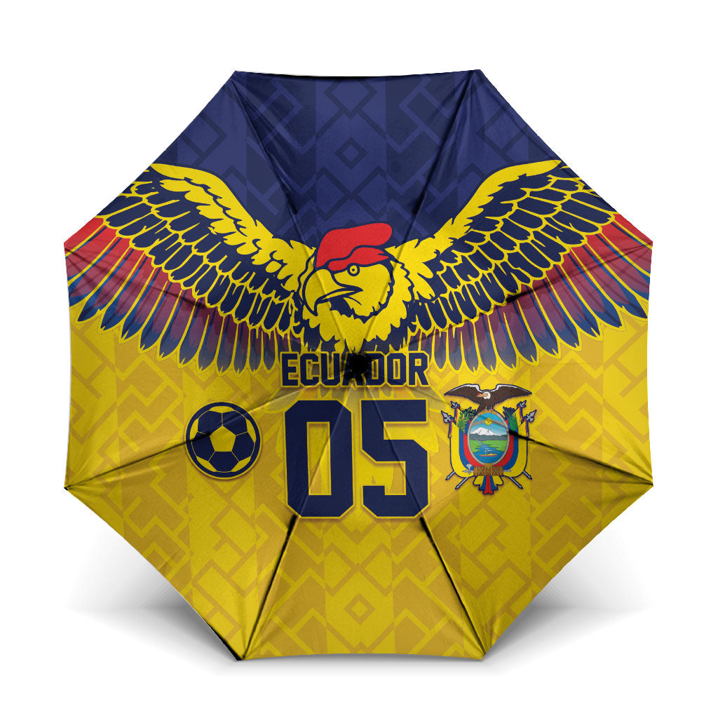 Custom Ecuador Football Umbrella Andean Condor Unique Style