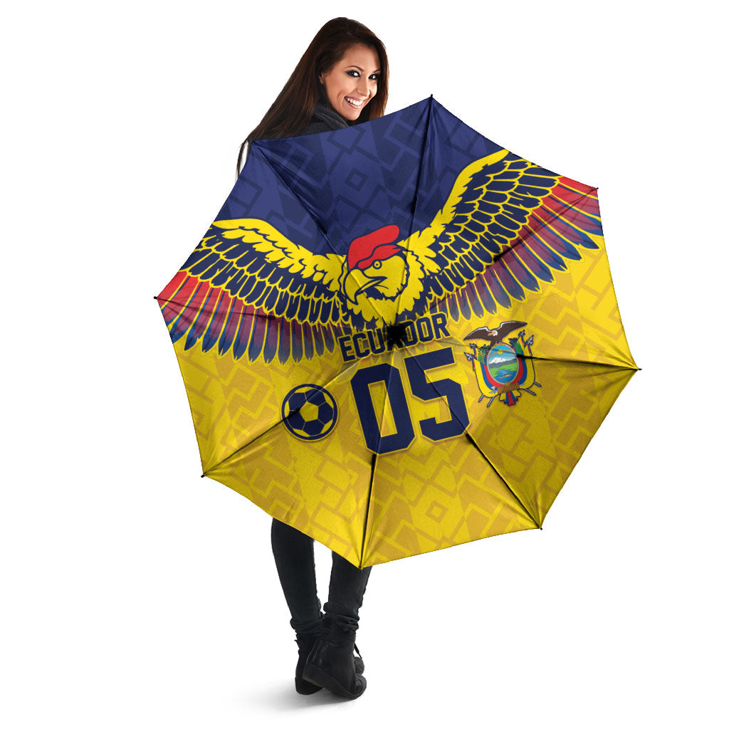 Custom Ecuador Football Umbrella Andean Condor Unique Style