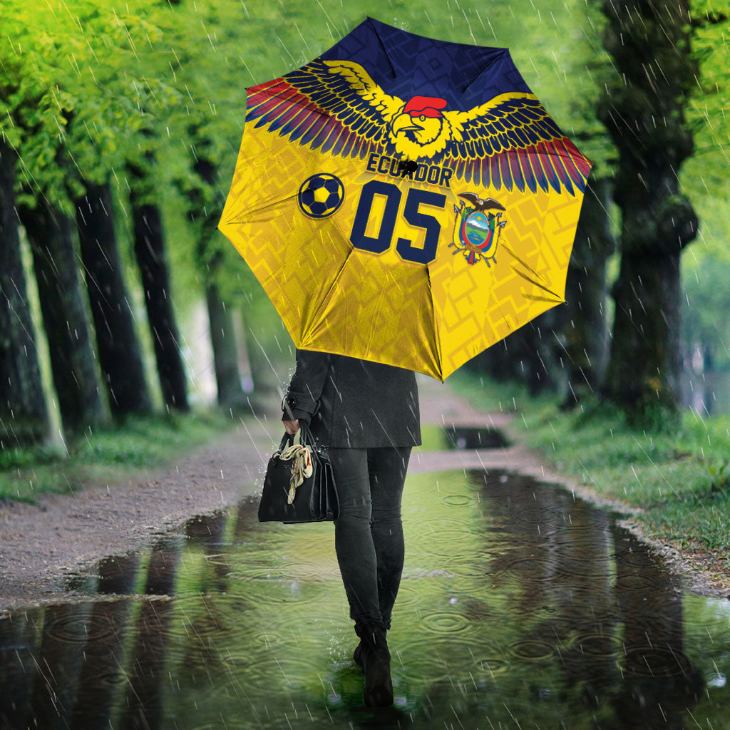 Custom Ecuador Football Umbrella Andean Condor Unique Style