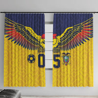 Custom Ecuador Football Window Curtain Andean Condor Unique Style