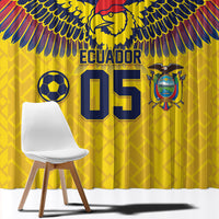 Custom Ecuador Football Window Curtain Andean Condor Unique Style