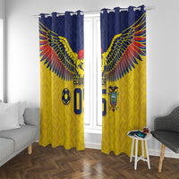 Custom Ecuador Football Window Curtain Andean Condor Unique Style