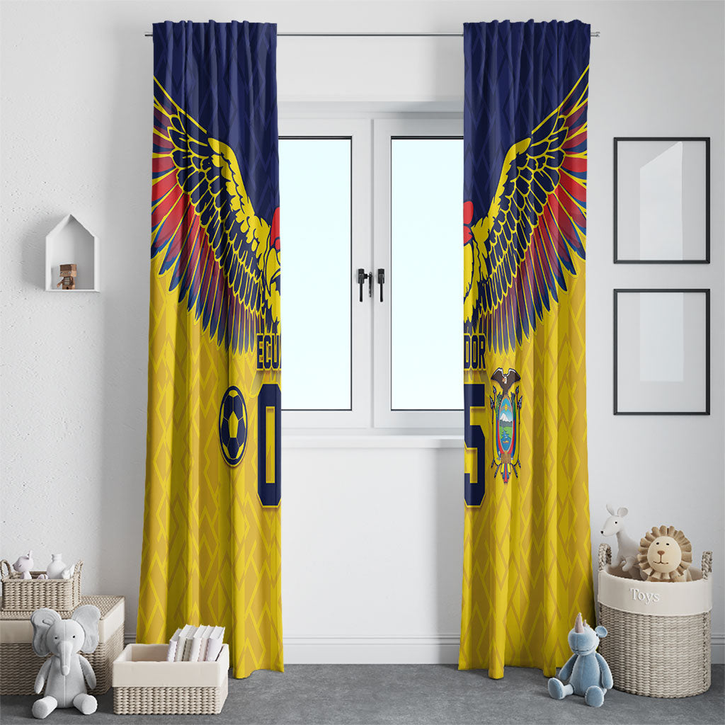 Custom Ecuador Football Window Curtain Andean Condor Unique Style