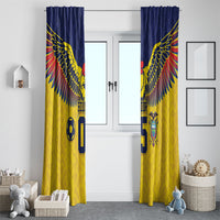 Custom Ecuador Football Window Curtain Andean Condor Unique Style