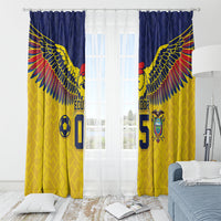 Custom Ecuador Football Window Curtain Andean Condor Unique Style