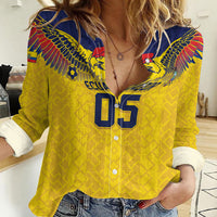 Custom Ecuador Football Women Casual Shirt Andean Condor Unique Style