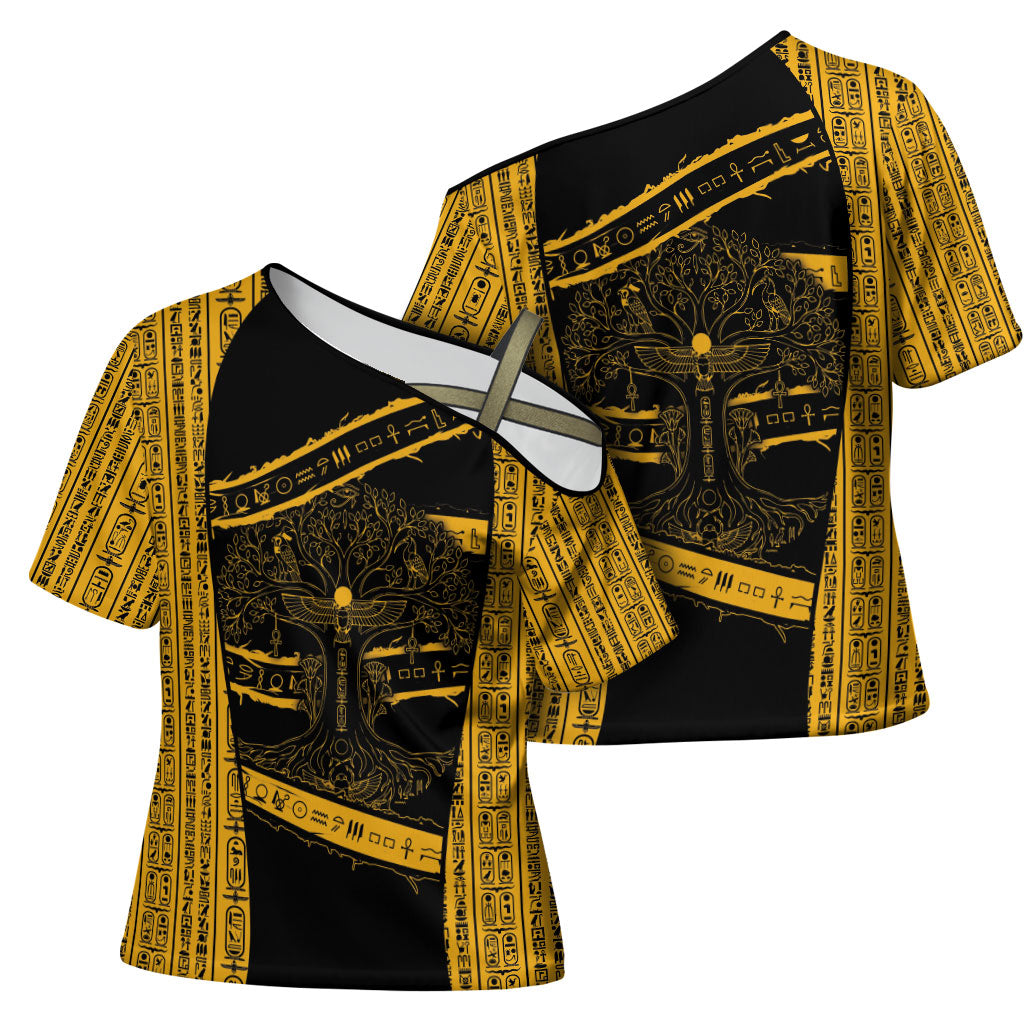 Egypt Tree Of Life Cross Shoulder Shirt The Fig In Ancient Egyptian