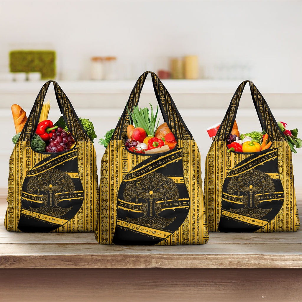 Egypt Tree Of Life Grocery Bag The Fig In Ancient Egyptian