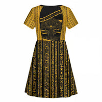 Egypt Tree Of Life Kid Short Sleeve Dress The Fig In Ancient Egyptian