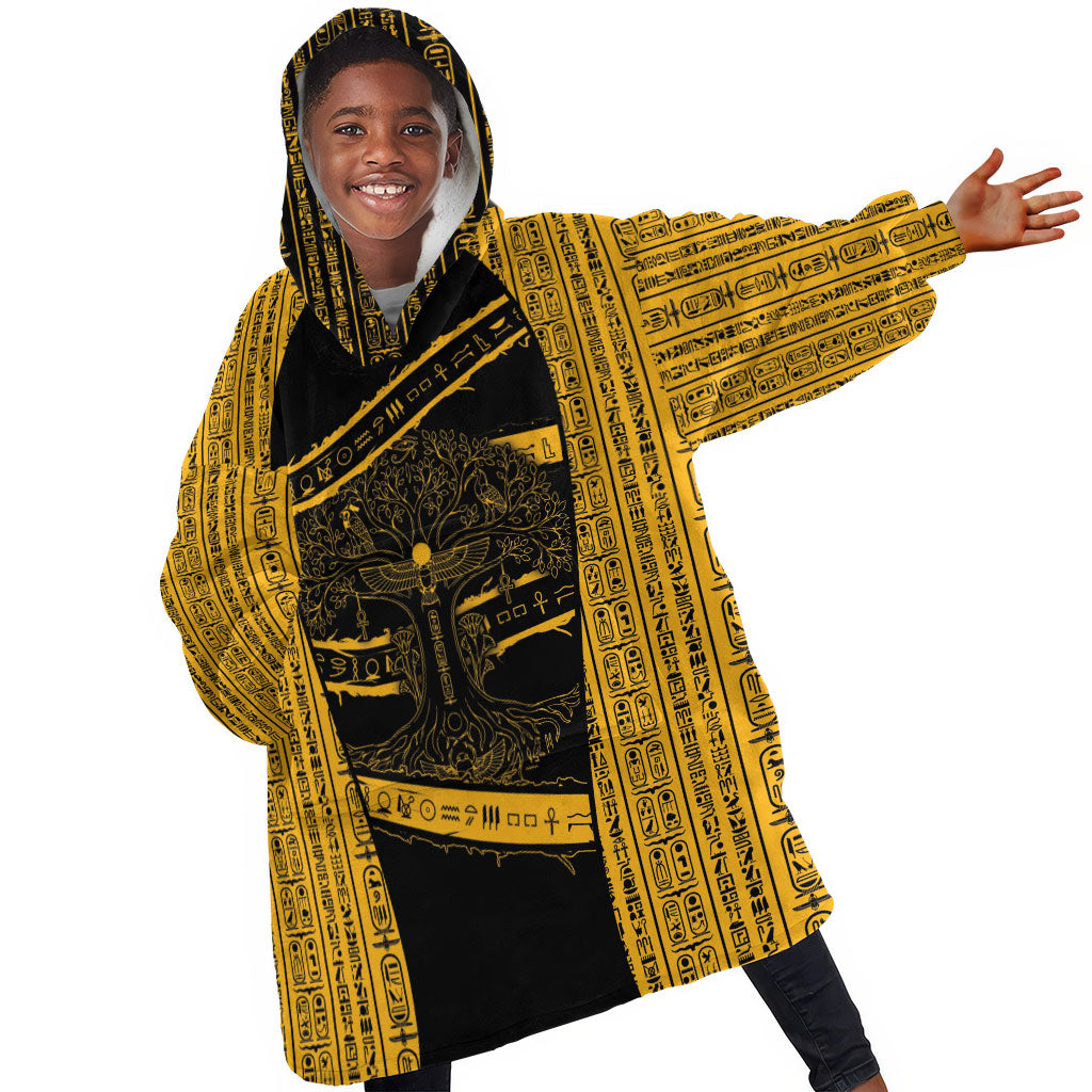 Egypt Tree Of Life Kid Wearable Blanket Hoodie The Fig In Ancient Egyptian