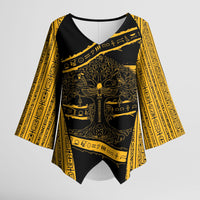 Egypt Tree Of Life Kimono Sleeve Blouse The Fig In Ancient Egyptian