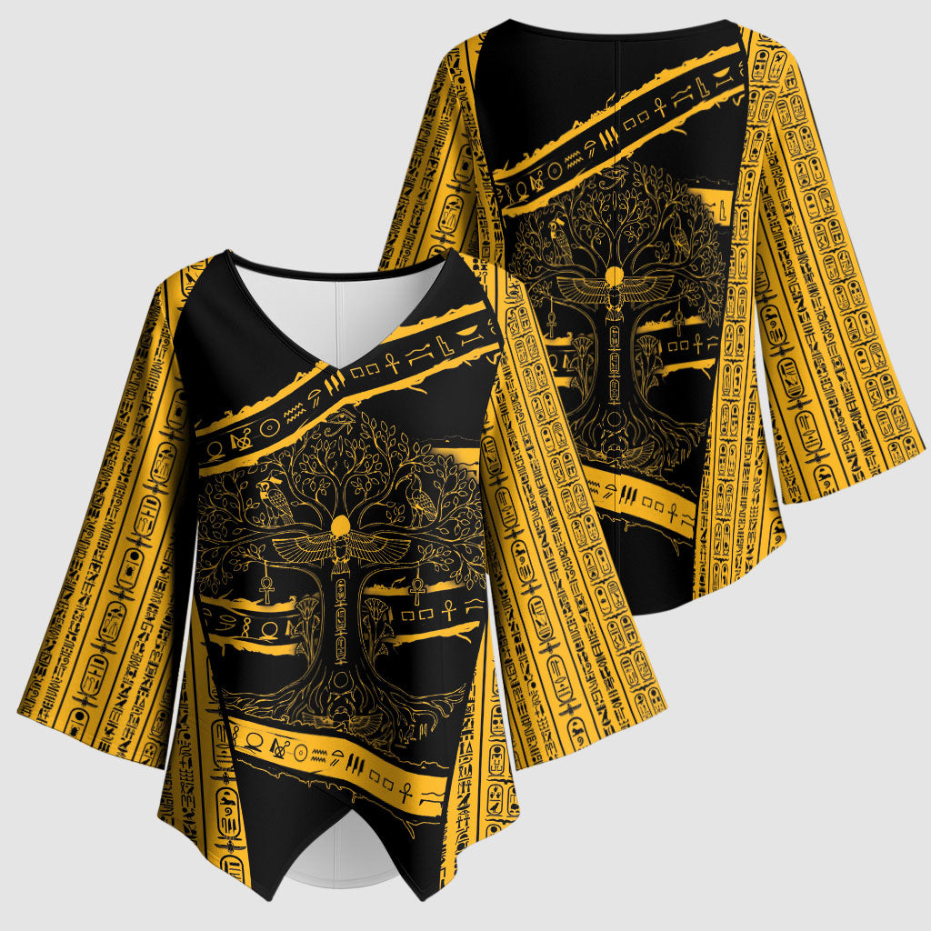Egypt Tree Of Life Kimono Sleeve Blouse The Fig In Ancient Egyptian