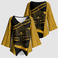 Egypt Tree Of Life Kimono Sleeve Blouse The Fig In Ancient Egyptian