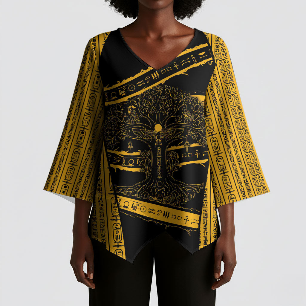 Egypt Tree Of Life Kimono Sleeve Blouse The Fig In Ancient Egyptian