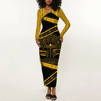 Egypt Tree Of Life Long Sleeve Bodycon Dress The Fig In Ancient Egyptian