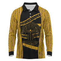 Egypt Tree Of Life Long Sleeve Polo Shirt The Fig In Ancient Egyptian