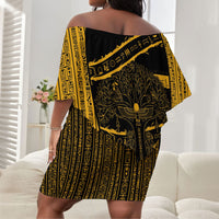 Egypt Tree Of Life Off Shoulder Short Dress The Fig In Ancient Egyptian