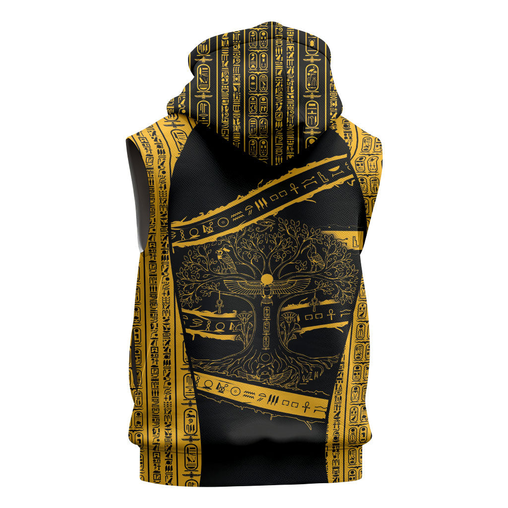 Egypt Tree Of Life Sleeveless Zip Hoodie The Fig In Ancient Egyptian