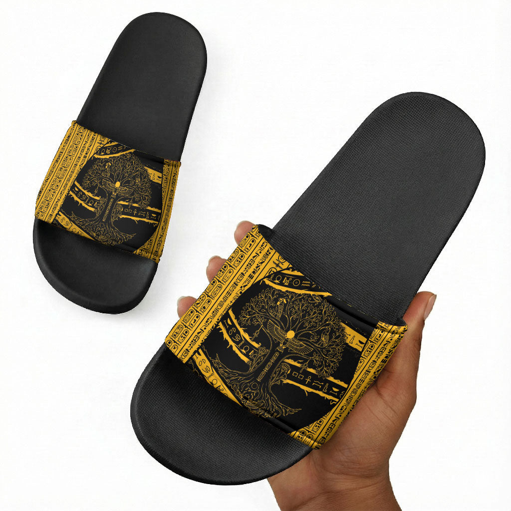Egypt Tree Of Life Slide Sandals The Fig In Ancient Egyptian