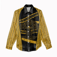 Egypt Tree Of Life Women Casual Shirt The Fig In Ancient Egyptian